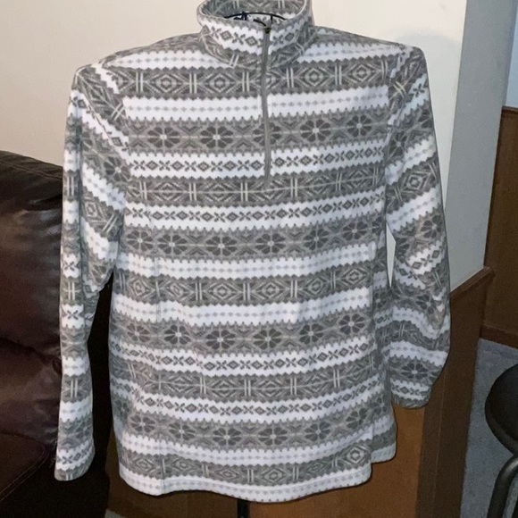 EUC Lands' End Regular Fleece Quarter Zip Pullover - Picture 2 of 7